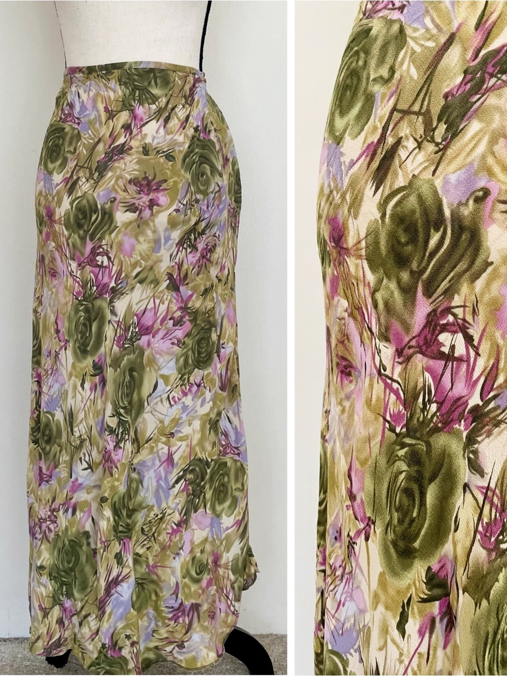 Vintage Y2K Kate Hill Floral Maxi Skirt